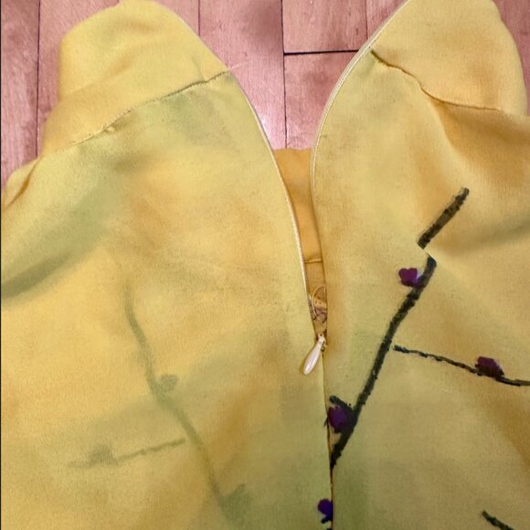 Vintage Late 90's Early 2000s, Gsus Sindustries, Floral Sheer Blouse/Tank Petite - Picture 6 of 8